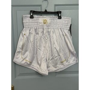 Sanabul Gold Strike Maui Thai Shorts White XXL NWT